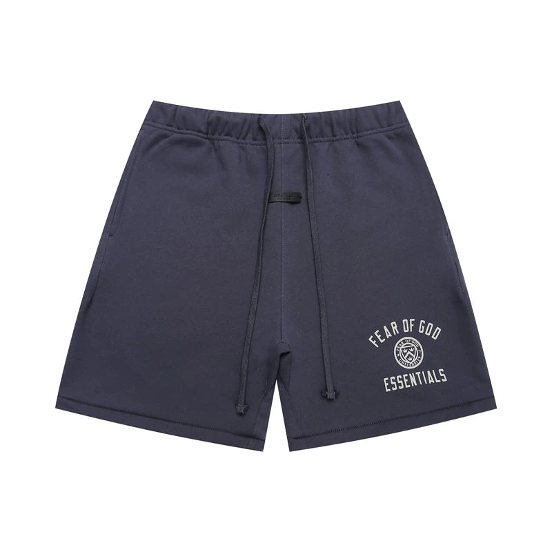 FEAR OF GOD FOG Double Line ESSENTIALS European and American Badge Printed High Street Loose Sports Shorts Trend (4)