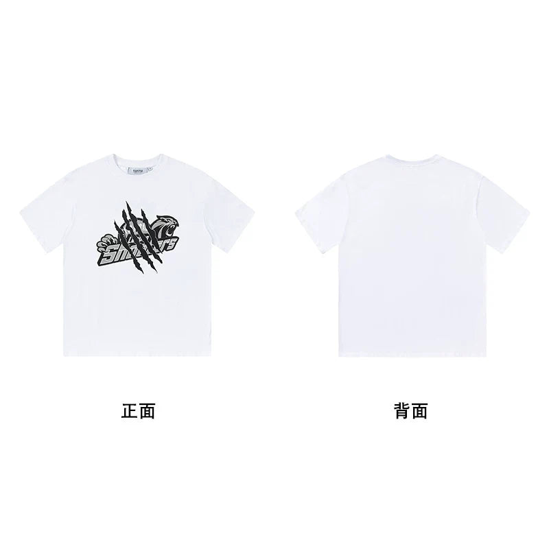 Trapstar short-sleeved T-shirt summer 2025 new letter print men and women casual loose round neck European and American trendy ins (11)
