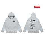 Supreme Multi-Text Hoodie – Grey