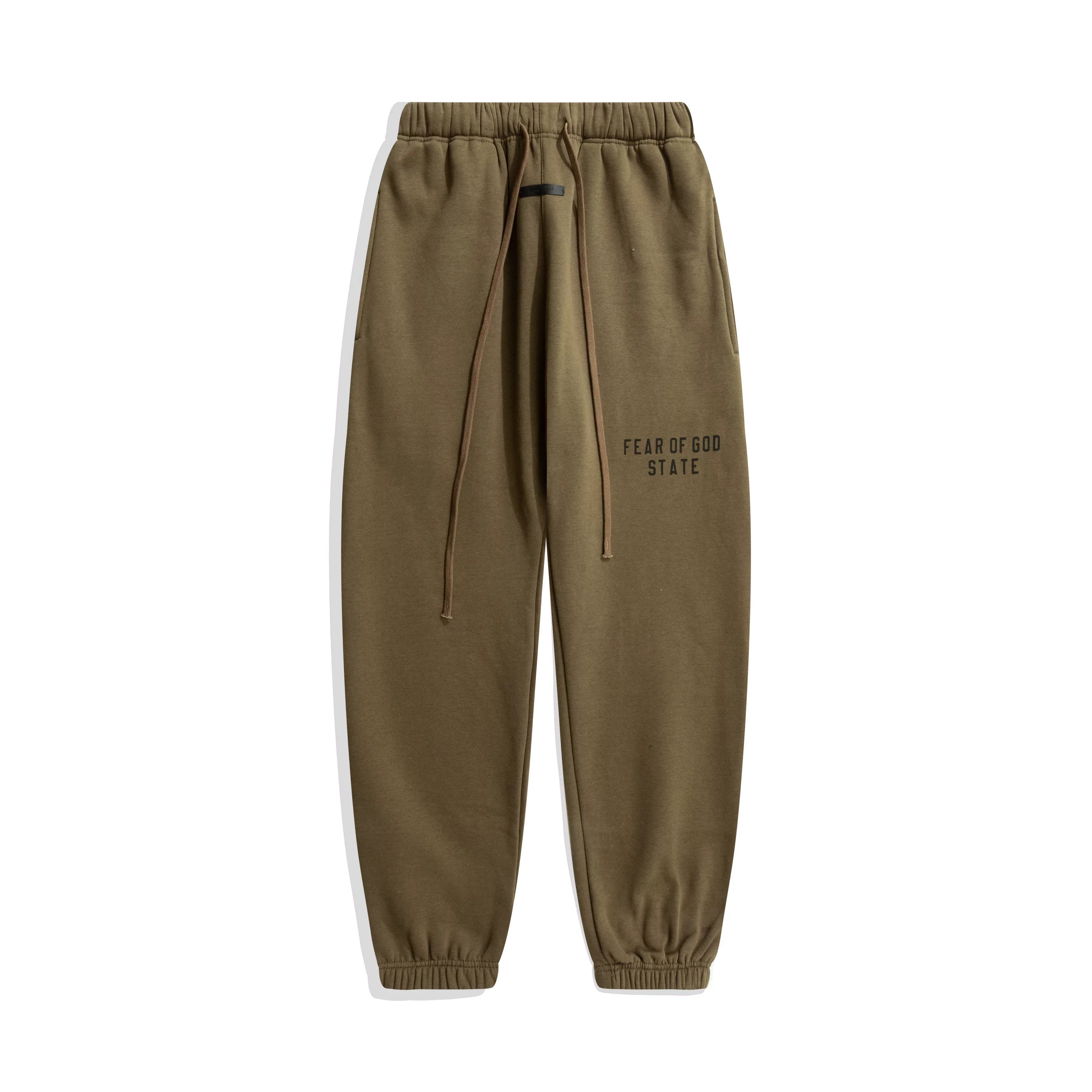 Fog autumn/winter hoodie, sweatpants, long pants with fleece hoodie, versatile letter essentials, loose and trendy ins top (20)