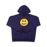 Drew House Smiley Face Pullover Hoodie, Deep Purple