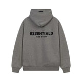 FOG ESSENTIALS Fashion High Street Letter Plush Autumn/Winter Casual Plush Hooded Sweatshirt Pants Set for Men (3)
