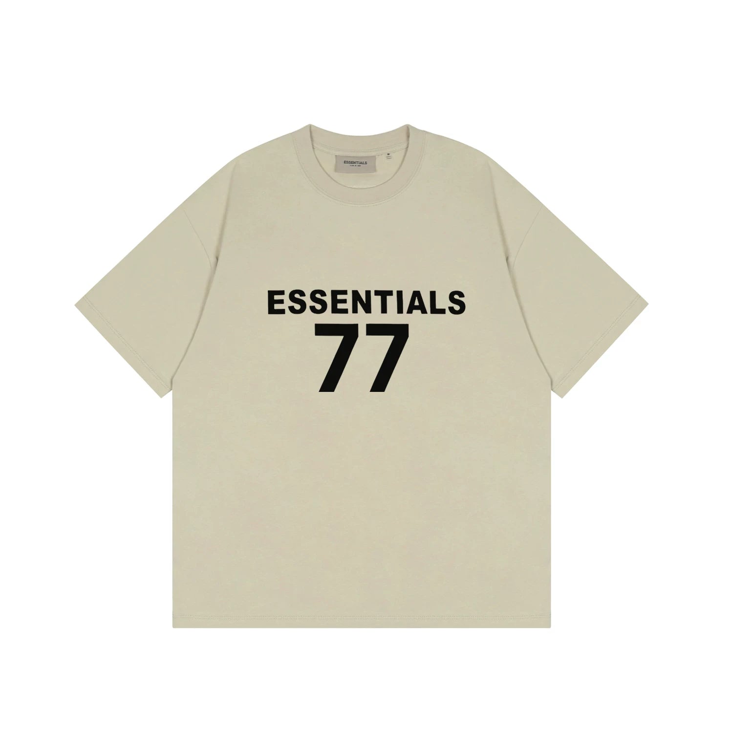 FOG double-line ESSENTIALS short-sleeved T-shirt men European and American couples trendy brand round neck loose cleanfit half-sleeved women (34)