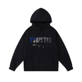Trapstar autumn and winter casual sports suit hooded sweatshirt pants pullover simple letter drawstring top pants (10)