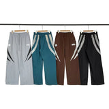 Broken Planet Angular Color‑Block Wide Leg Track Pants‑4 Colors