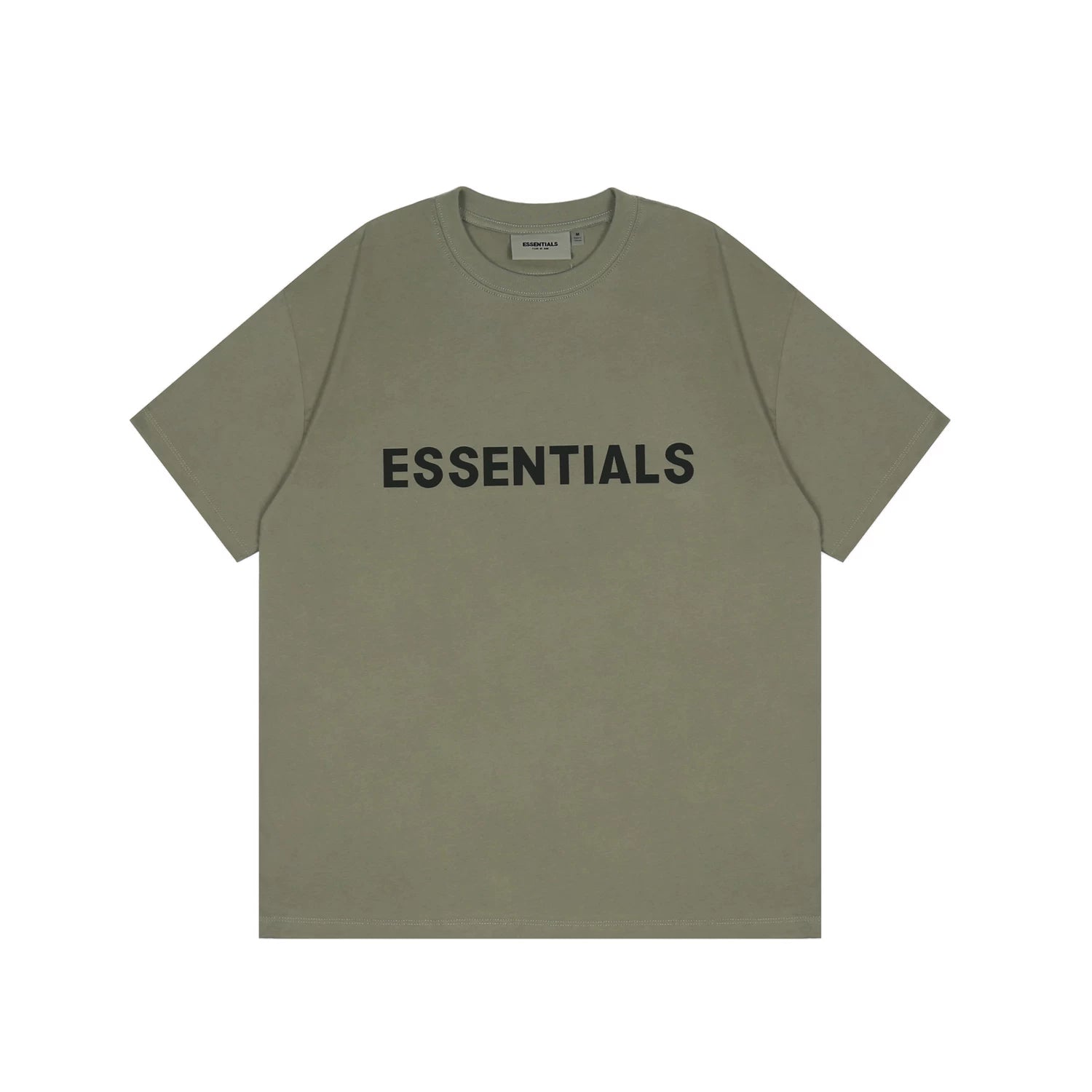 FOG double-line ESSENTIALS short-sleeved T-shirt men European and American couples trendy brand round neck loose cleanfit half-sleeved women (8)