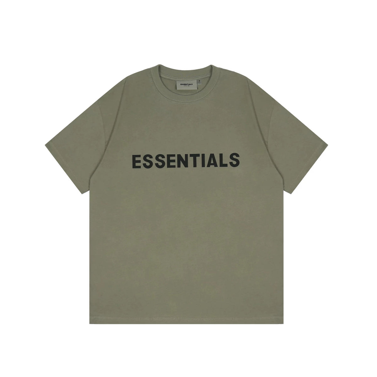 FOG double-line ESSENTIALS short-sleeved T-shirt men European and American couples trendy brand round neck loose cleanfit half-sleeved women (8)
