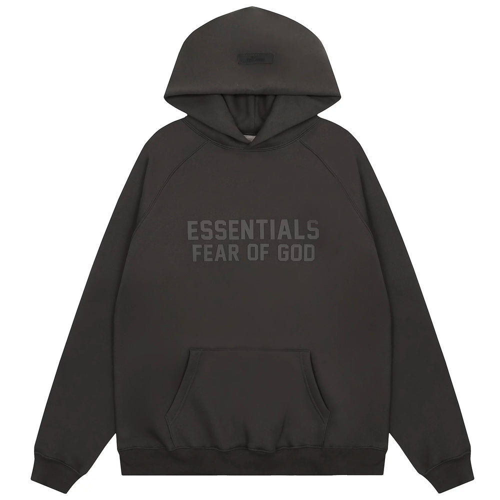 FOG double line heavyweight high street trendy brand hooded sweatshirt with plush loose sweatshirt jacket suitable for men and women, youthful and popular style (35)