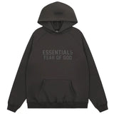 FOG double line heavyweight high street trendy brand hooded sweatshirt with plush loose sweatshirt jacket suitable for men and women, youthful and popular style (35)