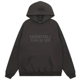 FOG double line heavyweight high street trendy brand hooded sweatshirt with plush loose sweatshirt jacket suitable for men and women, youthful and popular style (35)