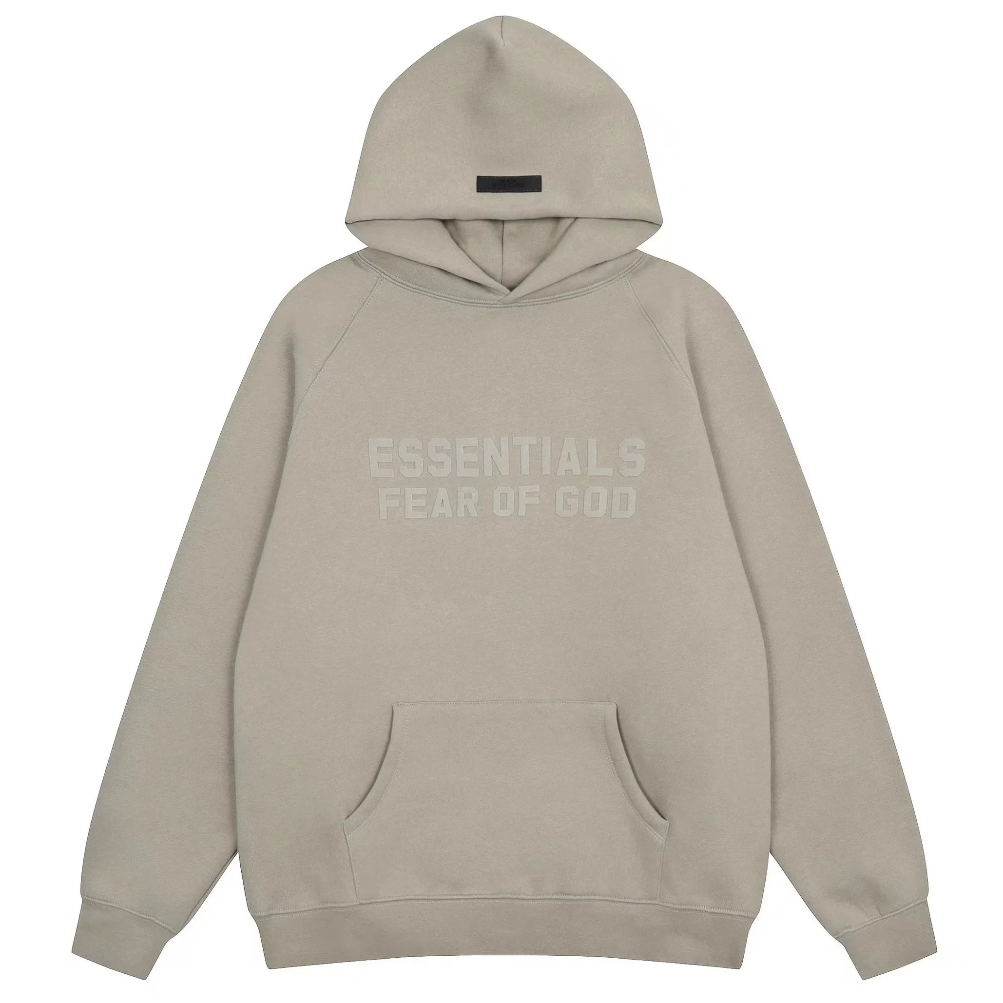 FOG double line heavyweight high street trendy brand hooded sweatshirt with plush loose sweatshirt jacket suitable for men and women, youthful and popular style (40)