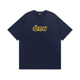 Drew House Logo Short Sleeve T‑Shirt, Navy Blue