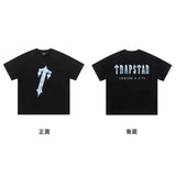 Trapstar short-sleeved T-shirt summer 2025 new letter print men and women casual loose round neck European and American trendy ins (17)