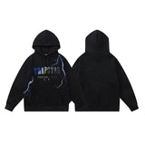 Trapstar niche trendy brand sweatshirt trousers sports leisure suit men and women couple autumn and winter plus velvet letter embroidery (54)