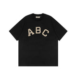 FOG double-line ESSENTIALS short-sleeved T-shirt men European and American couples trendy brand round neck loose cleanfit half-sleeved women (22)