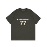FOG double-line ESSENTIALS short-sleeved T-shirt men European and American couples trendy brand round neck loose cleanfit half-sleeved women (32)