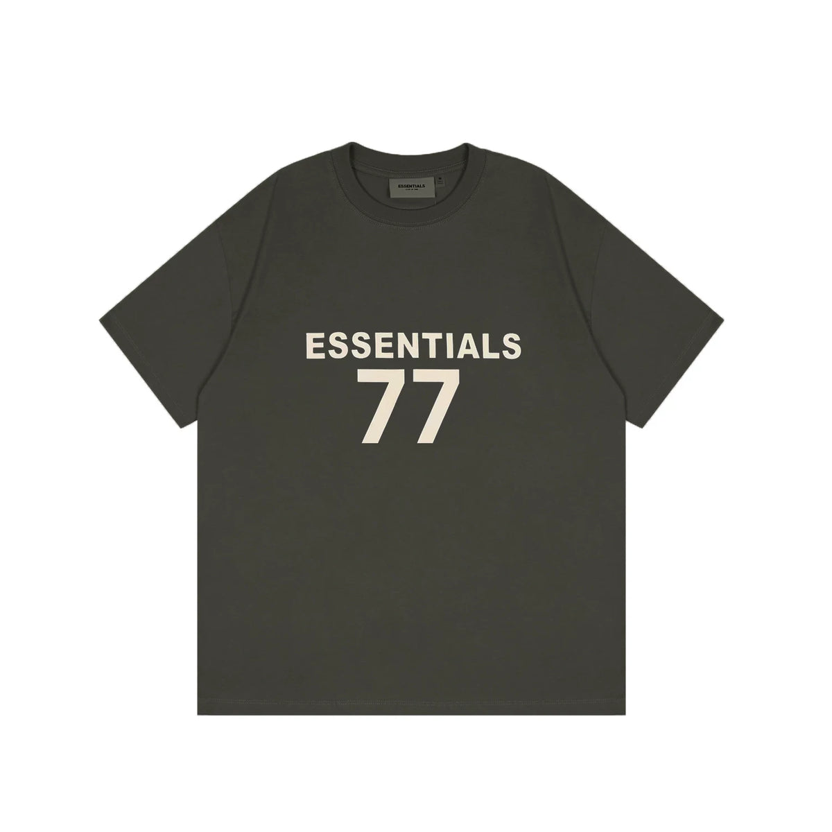 ESSENTIALS Short sleeved T-shirt European and American High Street FOG Double Line Men's and Women's American Trendy Brand Pure Cotton Round Neck Loose Set (18)