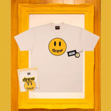 Drew House Smiley Face Short Sleeve T‑Shirt, Off‑White