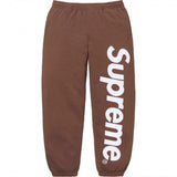 Supreme Spellout Logo Sweatpants – Brown