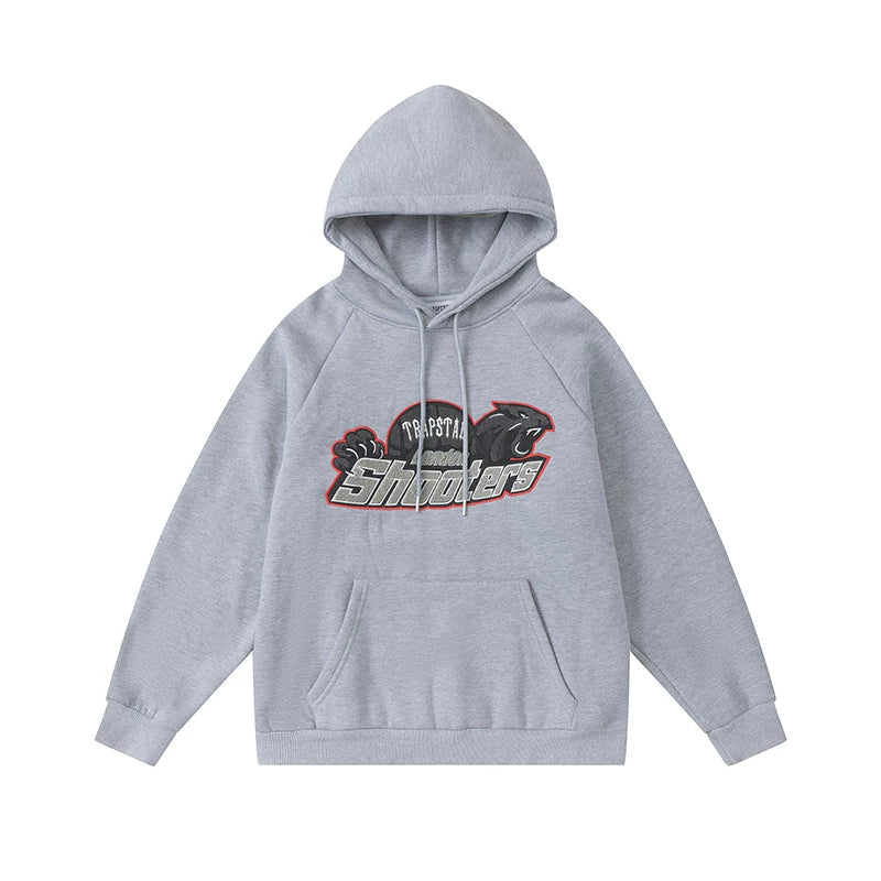 Trapstar niche trendy brand sweatshirt trousers sports leisure suit men and women couple autumn and winter plus velvet letter embroidery (28)