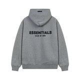FOG ESSENTIALS Fashion High Street Letter Plush Autumn/Winter Casual Plush Hooded Sweatshirt Pants Set for Men (1)