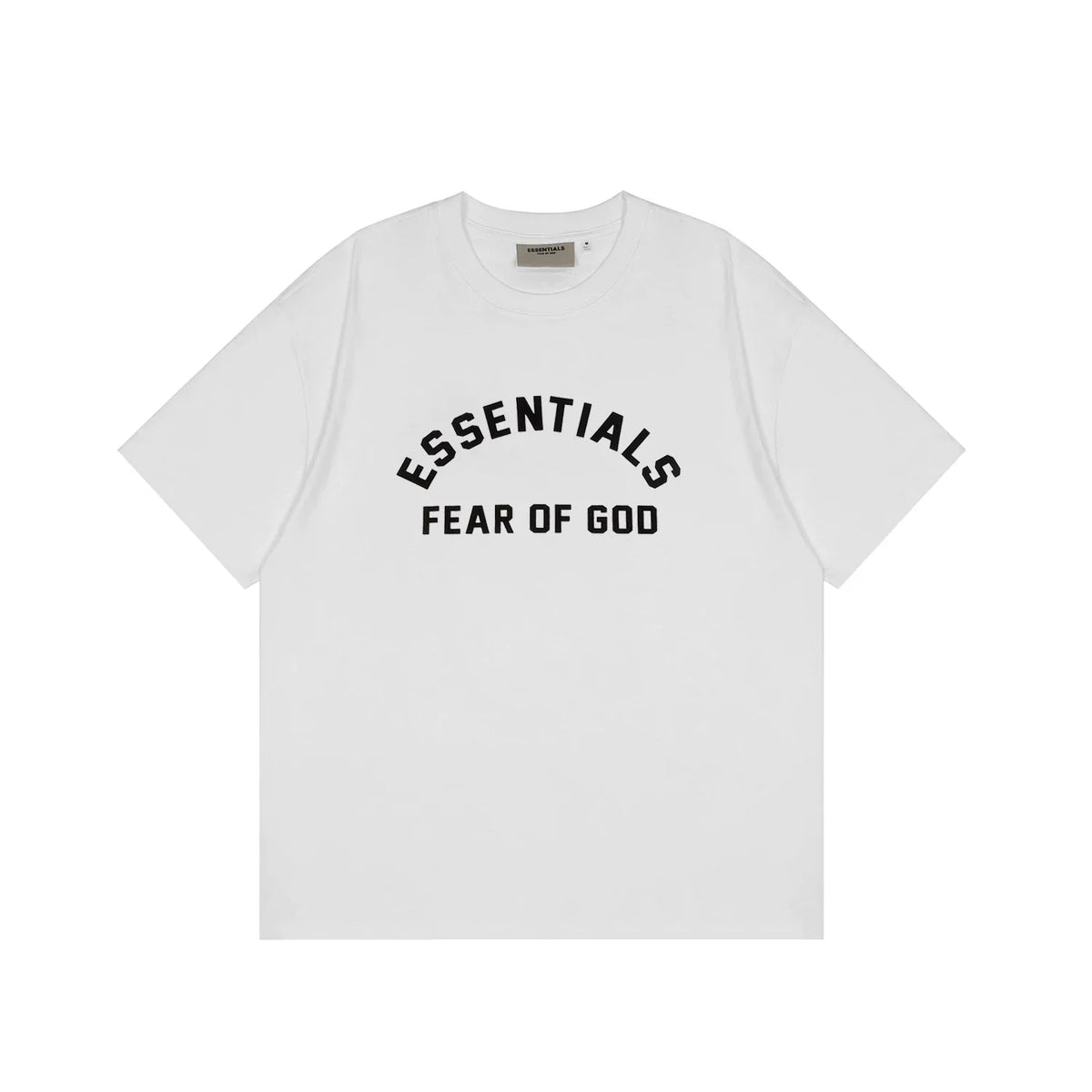 FOG double-line ESSENTIALS short-sleeved T-shirt men European and American couples trendy brand round neck loose cleanfit half-sleeved women (28)