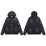 Vale Forever Vintage Wash All-Over Print Full-Zip Hoodie