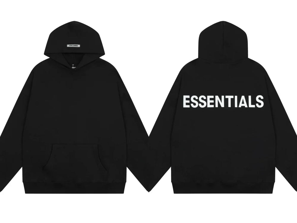FOG double line heavyweight high street trendy brand hooded sweatshirt with plush loose sweatshirt jacket suitable for men and women, youthful and popular style (20)
