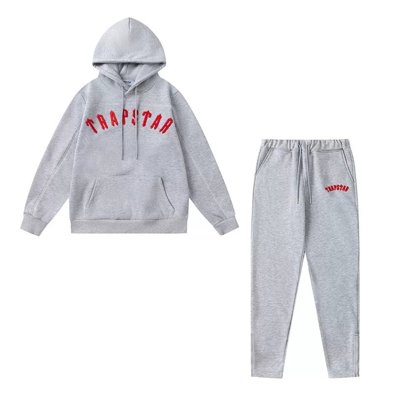 American tide trapstar blue gray tiger head gradient towel embroidered men's and female couple sweater trousers casual set (13)