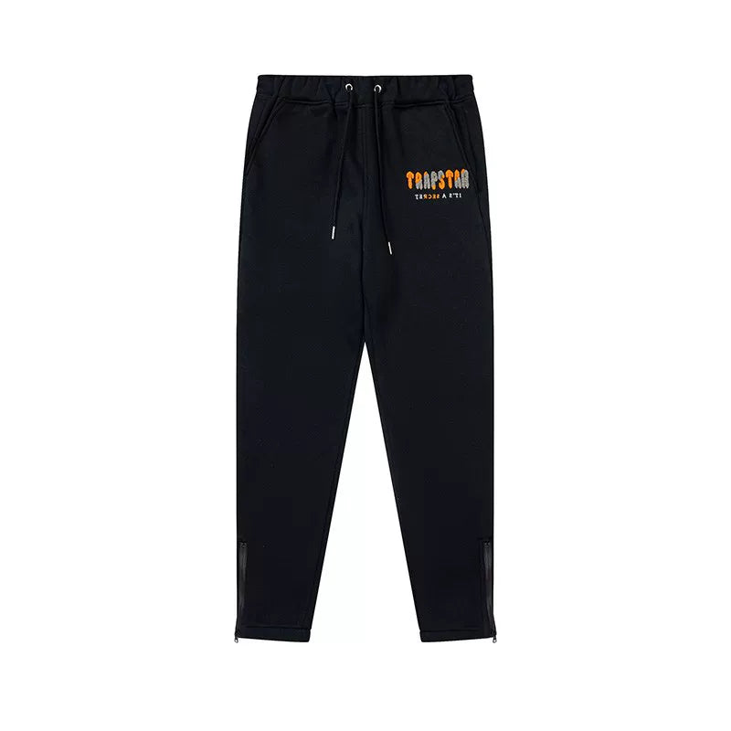 Trapstar autumn and winter casual sports suit hooded sweatshirt pants pullover simple letter drawstring top pants (9)