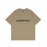 FOG double-line ESSENTIALS short-sleeved T-shirt men European and American couples trendy brand round neck loose cleanfit half-sleeved women (10)