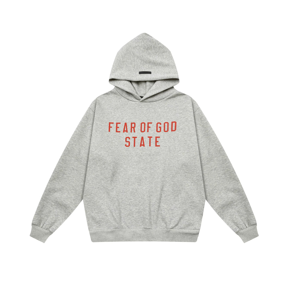 Fog autumn/winter hoodie, sweatpants, long pants with fleece hoodie, versatile letter essentials, loose and trendy ins top (22)