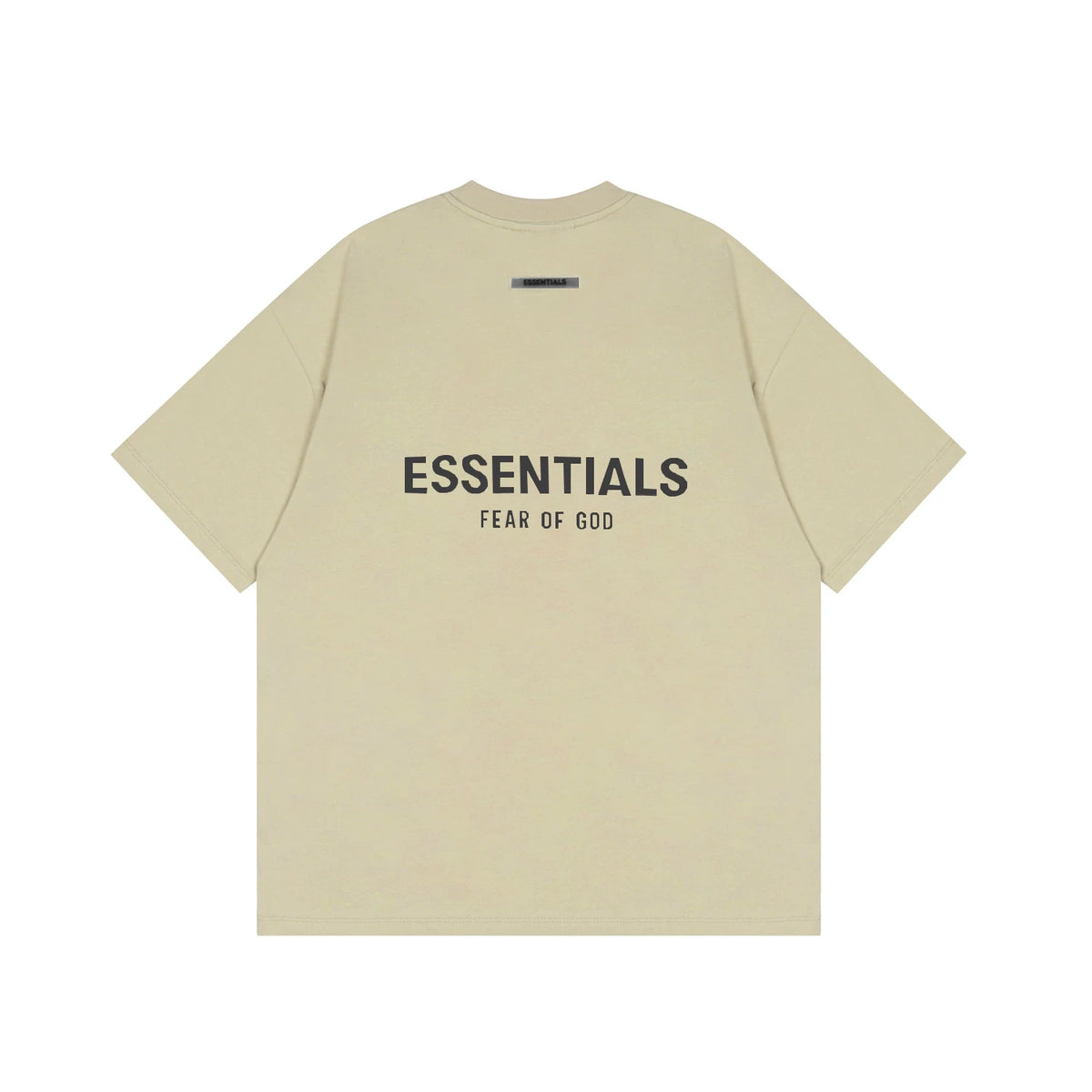 FOG double-line ESSENTIALS short-sleeved T-shirt men European and American couples trendy brand round neck loose cleanfit half-sleeved women (15)