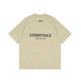 FOG double-line ESSENTIALS short-sleeved T-shirt men European and American couples trendy brand round neck loose cleanfit half-sleeved women (15)