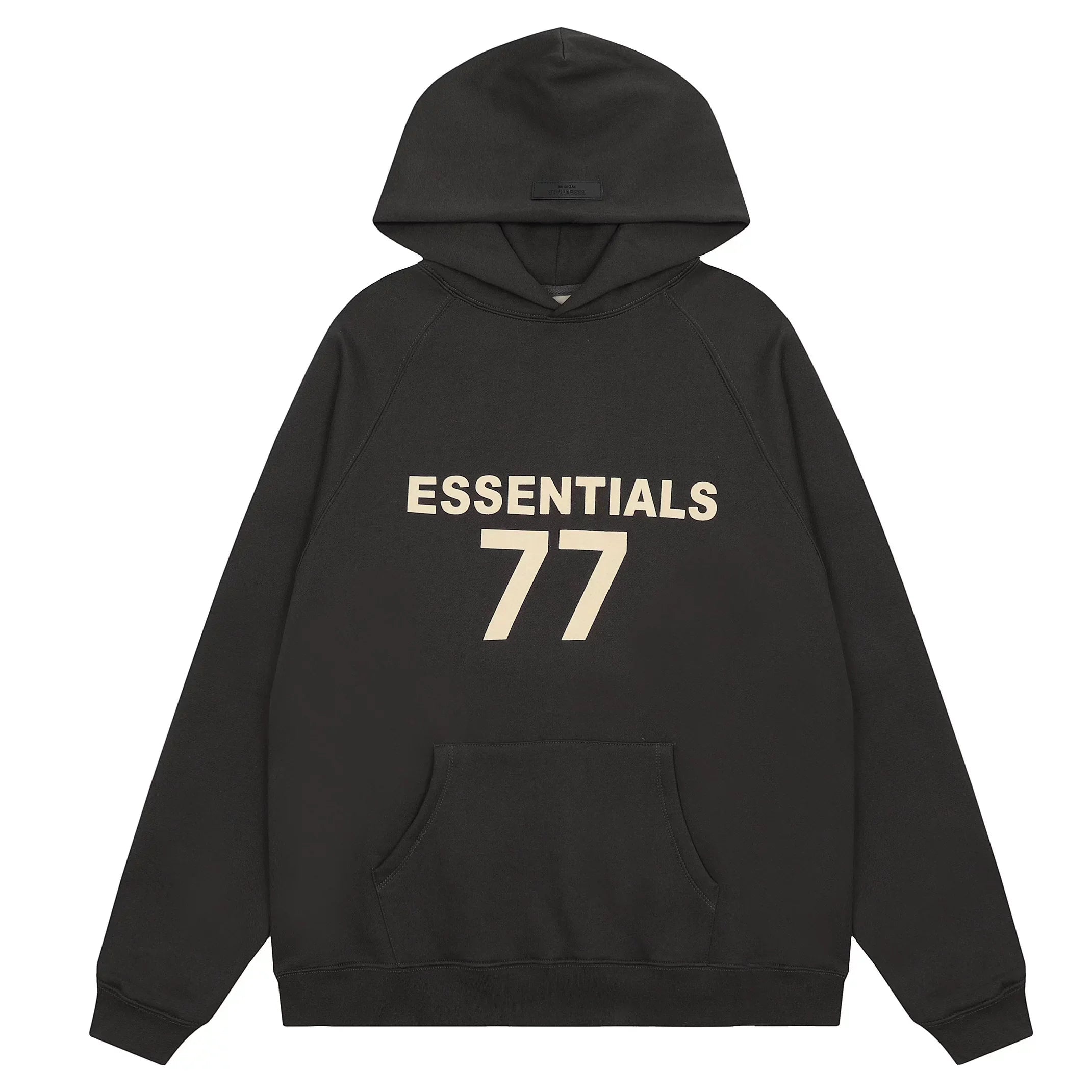 FOG double line heavyweight high street trendy brand hooded sweatshirt with plush loose sweatshirt jacket suitable for men and women, youthful and popular style (28)