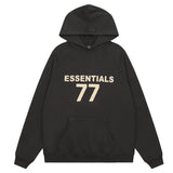FOG double line heavyweight high street trendy brand hooded sweatshirt with plush loose sweatshirt jacket suitable for men and women, youthful and popular style (28)