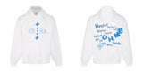 Broken Planet CHMB White Oversized Double Sided Graphic Hoodie