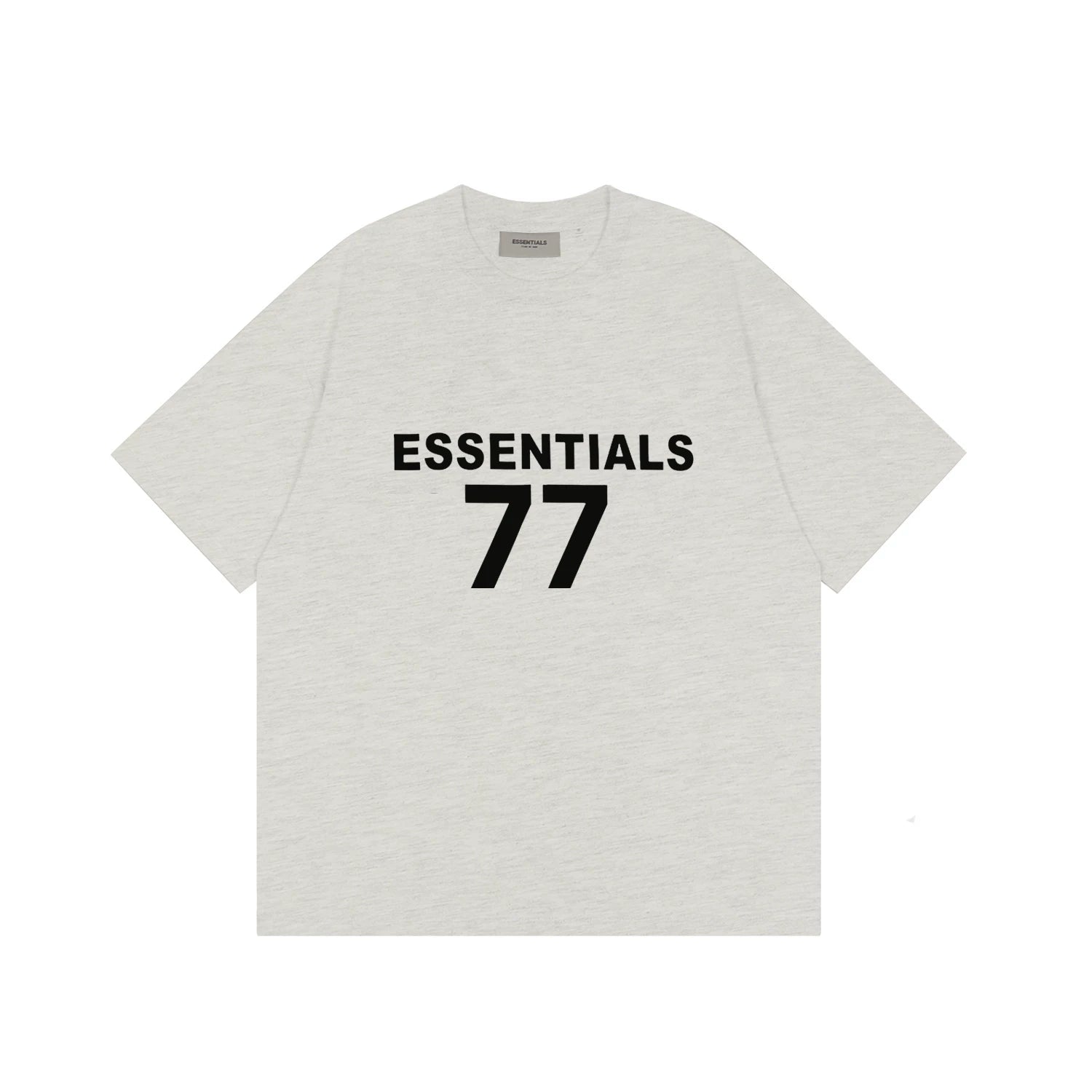 FOG double-line ESSENTIALS short-sleeved T-shirt men European and American couples trendy brand round neck loose cleanfit half-sleeved women (33)