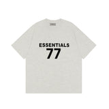 FOG double-line ESSENTIALS short-sleeved T-shirt men European and American couples trendy brand round neck loose cleanfit half-sleeved women (33)