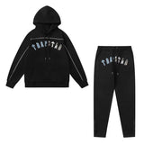 American tide trapstar blue gray tiger head gradient towel embroidered men's and female couple sweater trousers casual set (15)
