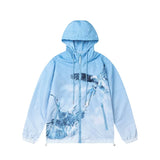Cross border foreign trade autumn and winter Trapstar letter embroidery eagle zipper windbreaker hooded windbreaker men's and women's jacket jacket (1)