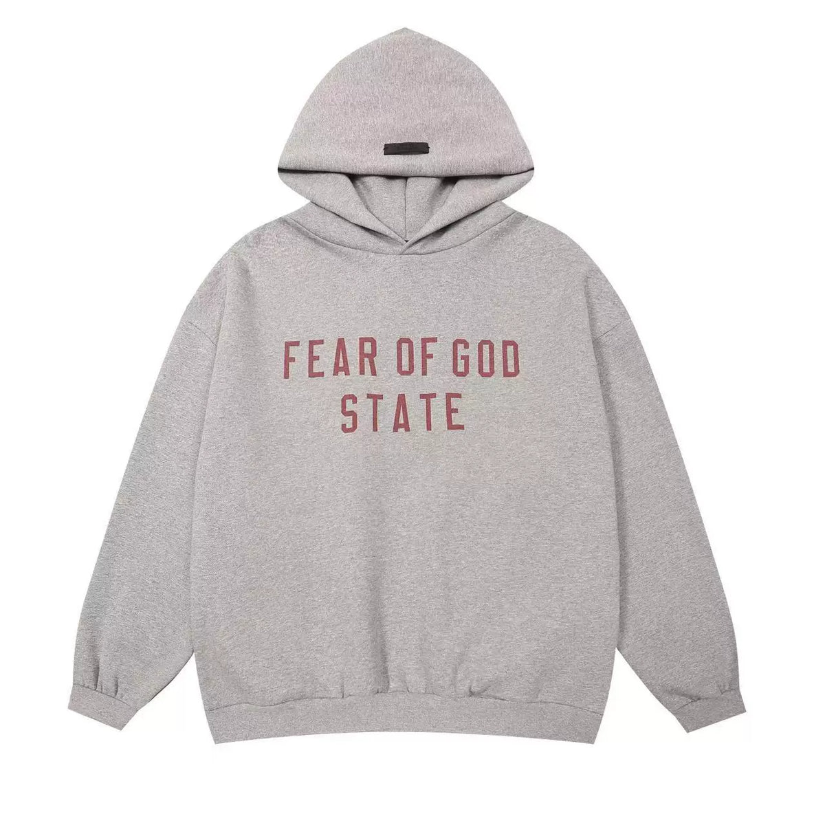 FOG double line heavyweight high street trendy brand hooded sweatshirt with plush loose sweatshirt jacket suitable for men and women, youthful and popular style (32)