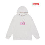Supreme TV Logo Hoodie – White