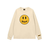 Drew Apricot Smiley Graphic Oversized Long-Sleeve T-Shirt
