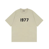 FOG double-line ESSENTIALS short-sleeved T-shirt men European and American couples trendy brand round neck loose cleanfit half-sleeved women (20)