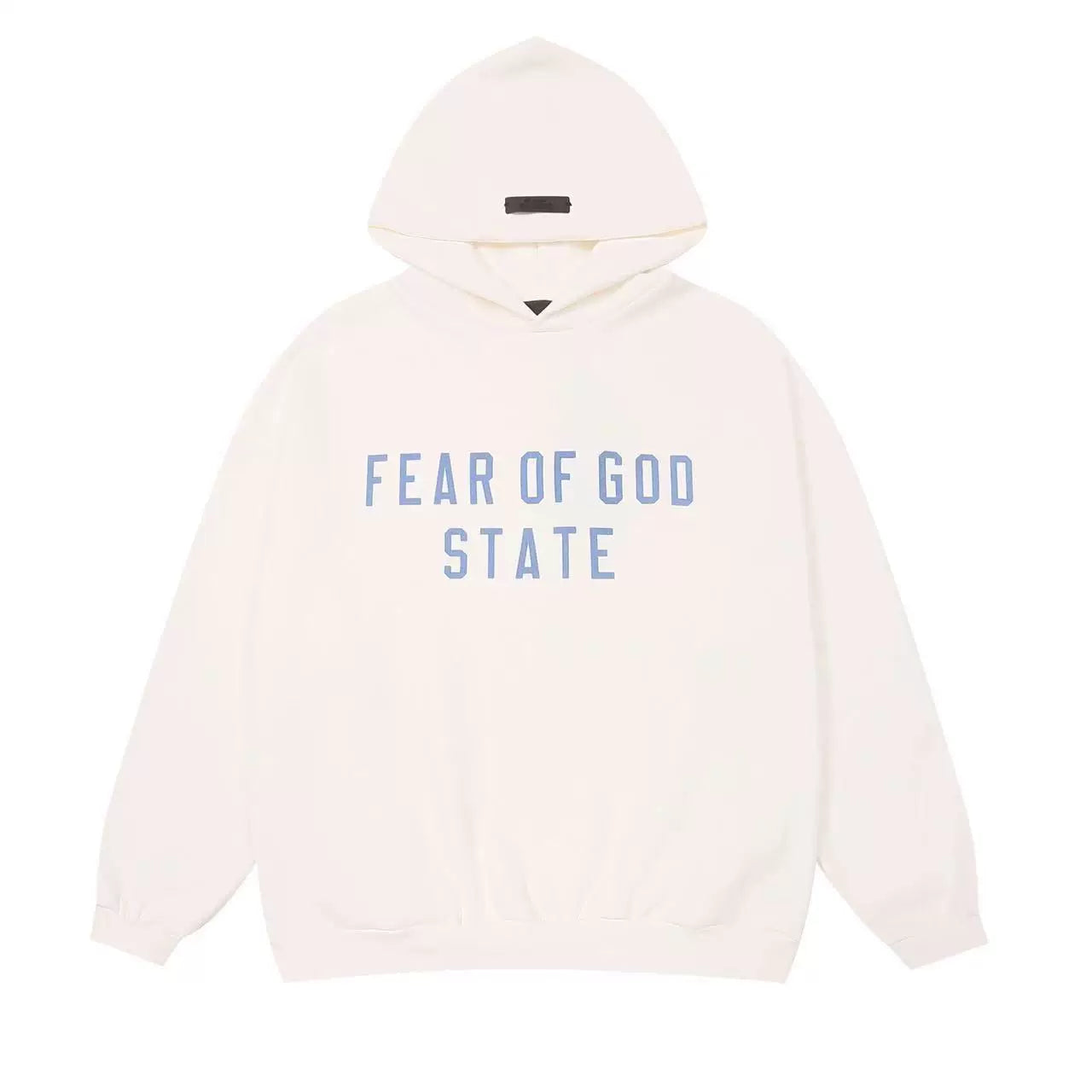 FOG double line heavyweight high street trendy brand hooded sweatshirt with plush loose sweatshirt jacket suitable for men and women, youthful and popular style (31)