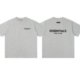 FOG double-line ESSENTIALS short-sleeved T-shirt men European and American couples trendy brand round neck loose cleanfit half-sleeved women (2)