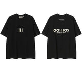 ESSENTIALS Short sleeved T-shirt European and American High Street FOG Double Line Men's and Women's American Trendy Brand Pure Cotton Round Neck Loose Set (13)
