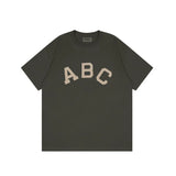 FOG double-line ESSENTIALS short-sleeved T-shirt men European and American couples trendy brand round neck loose cleanfit half-sleeved women (23)