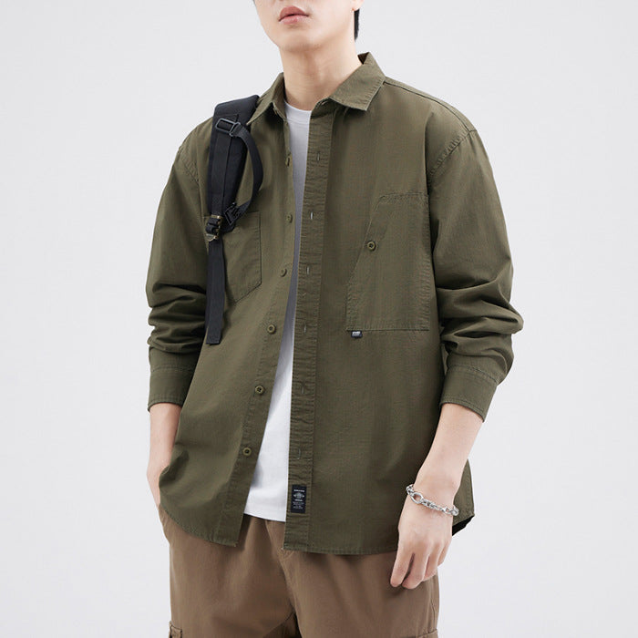 #TC-Z771# Japanese retro casual work shirt